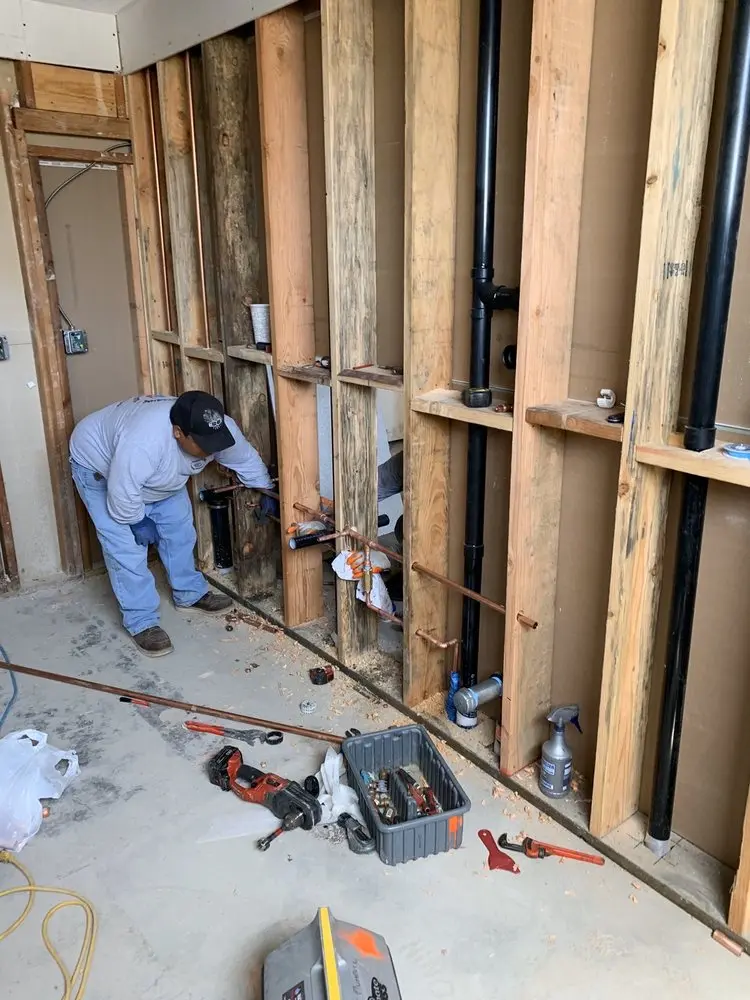 Commercial rough-in plumbing for Trenchless Sewer Repair in Belvidere
